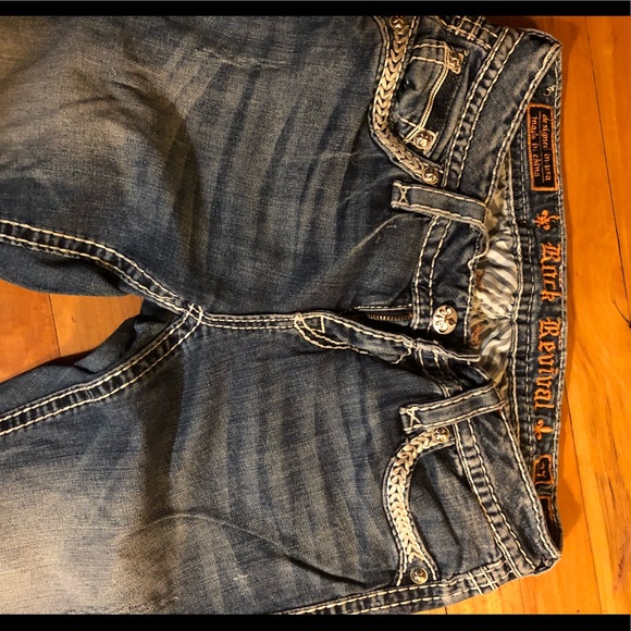 Thick stitched Buckle Rerock Jeans - Picture 2 of 3